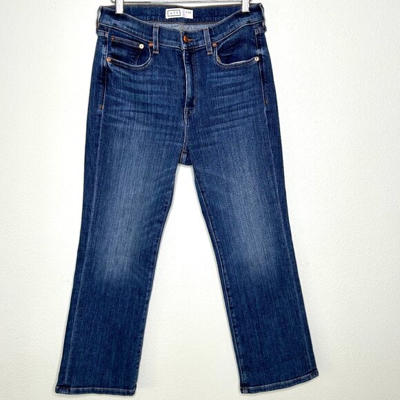 AYR The Pop High-Rise Straight Leg Crop in Icon Wash Size 32 Short - Picture 3 of 11